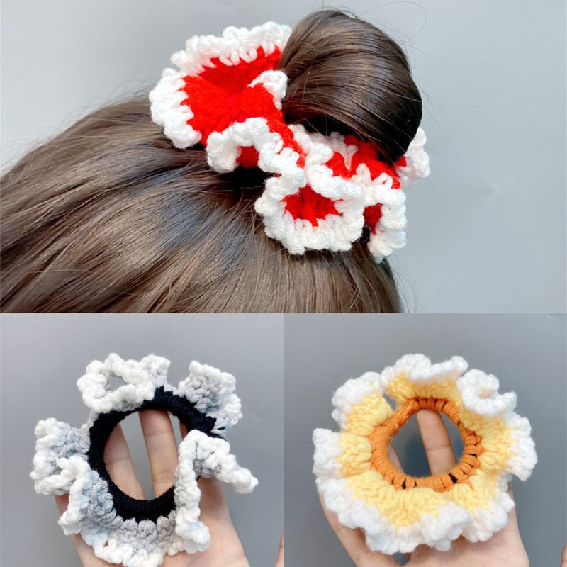 New Woolen Knitted Large Intestine Hair Scrunchies