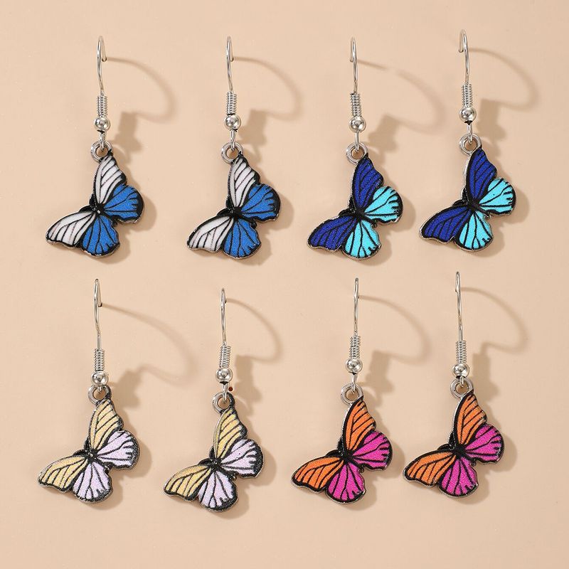 Mode Schmetterling Epoxy Ohrringe