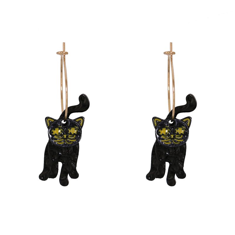 Halloween Black Cat Ohrringe