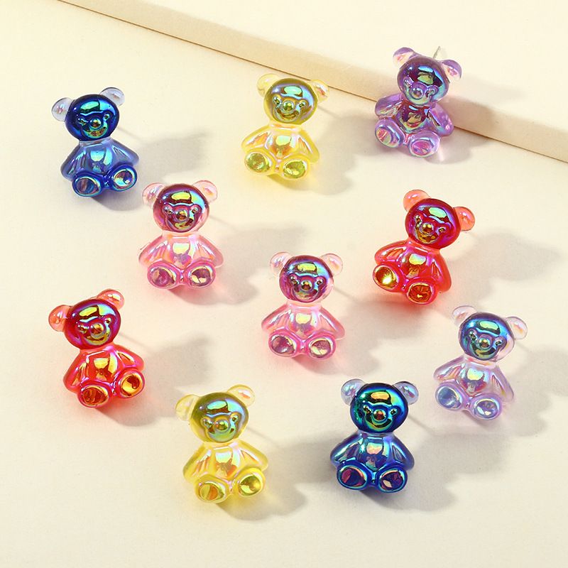 Cute Colorful Bear Earrings