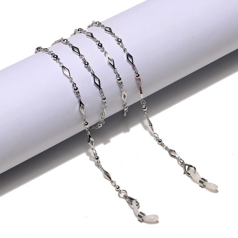 Fashion Copper Beads Diamond-shaped Glasses Chain
