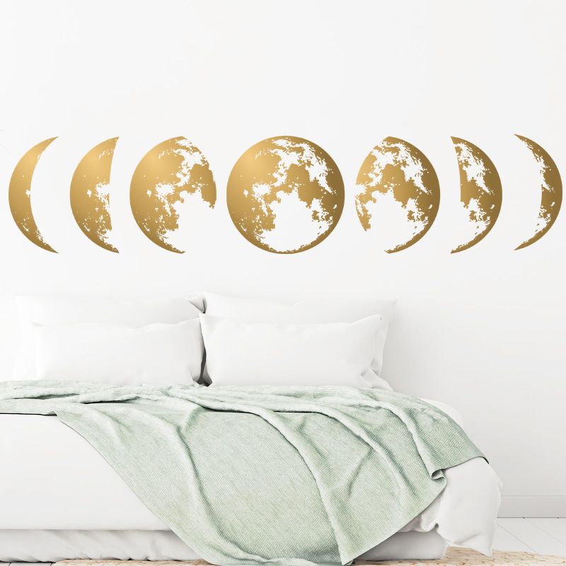 Pure Color Moon Wall Stickers