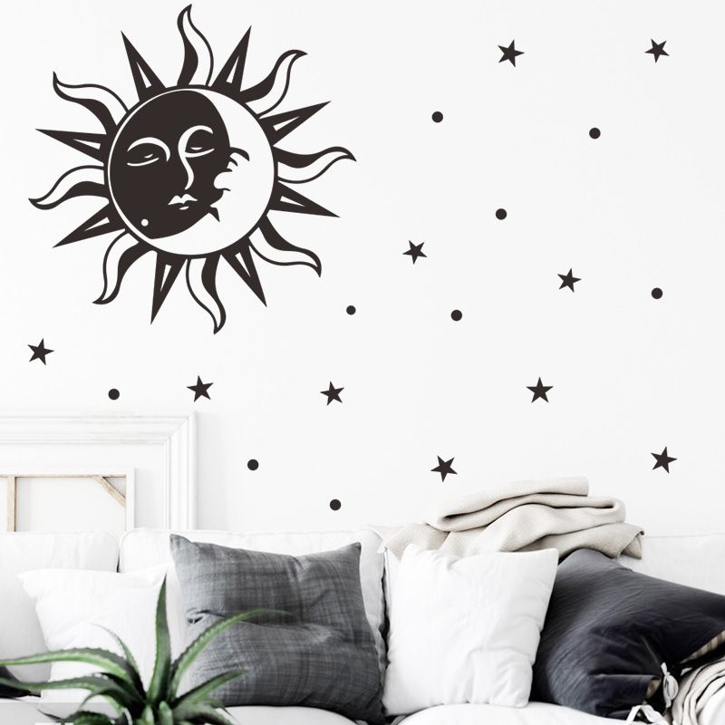 Sun Moon Stars Wall Stickers