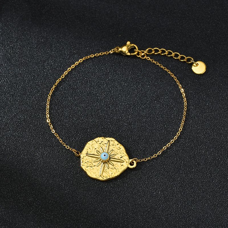 Mode Unregelmäßige 18 Karat Gold Edelstahl Armband
