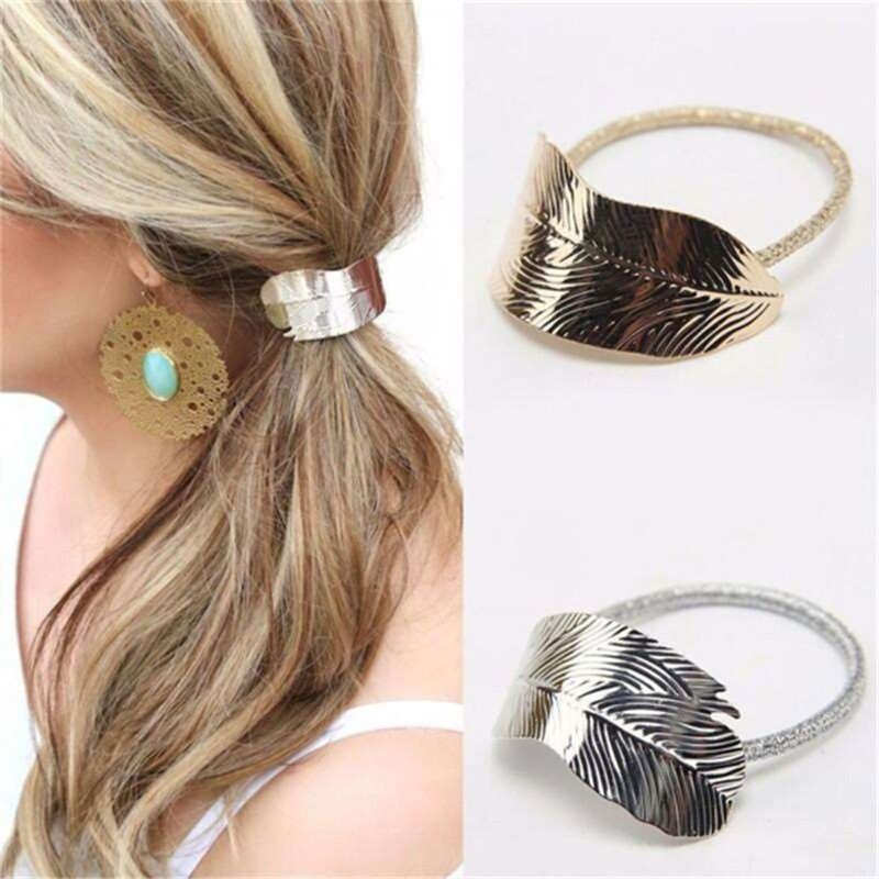 Mode Einfache Metall Haarseil