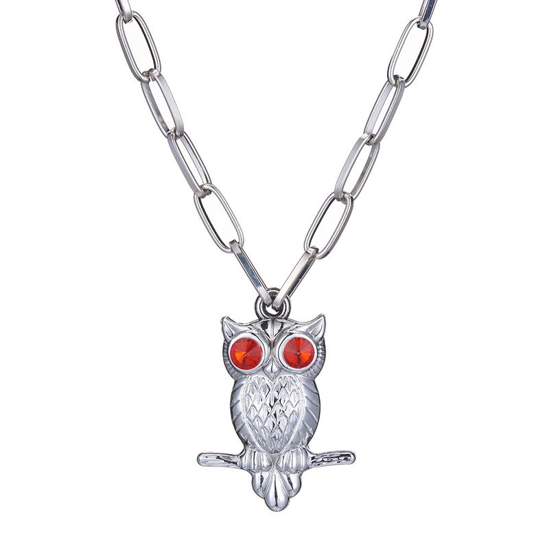 Collier De Diamant Hibou Double Face De Vente Chaude