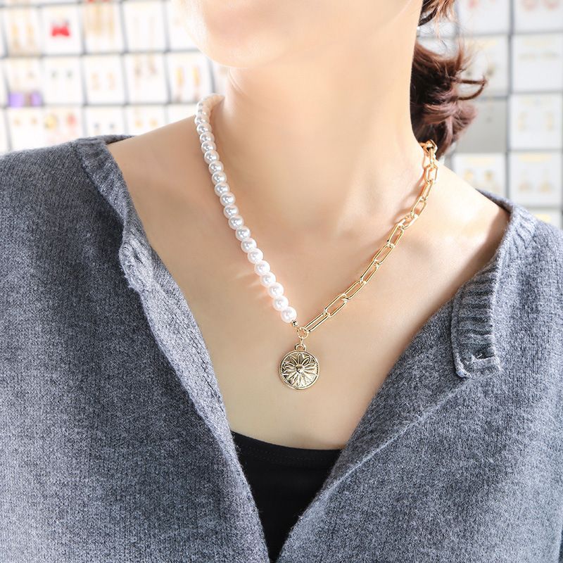 Collar De Perlas Asimétricas De Corea