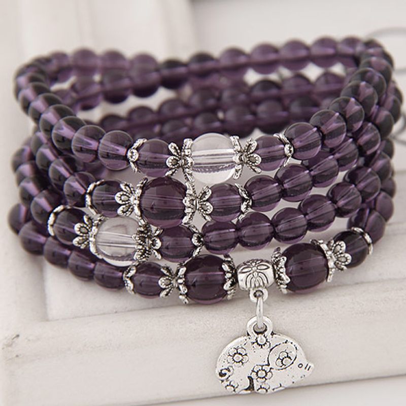 Korean Trendy Fashion Zodiac Purple Beautiful Bracelet