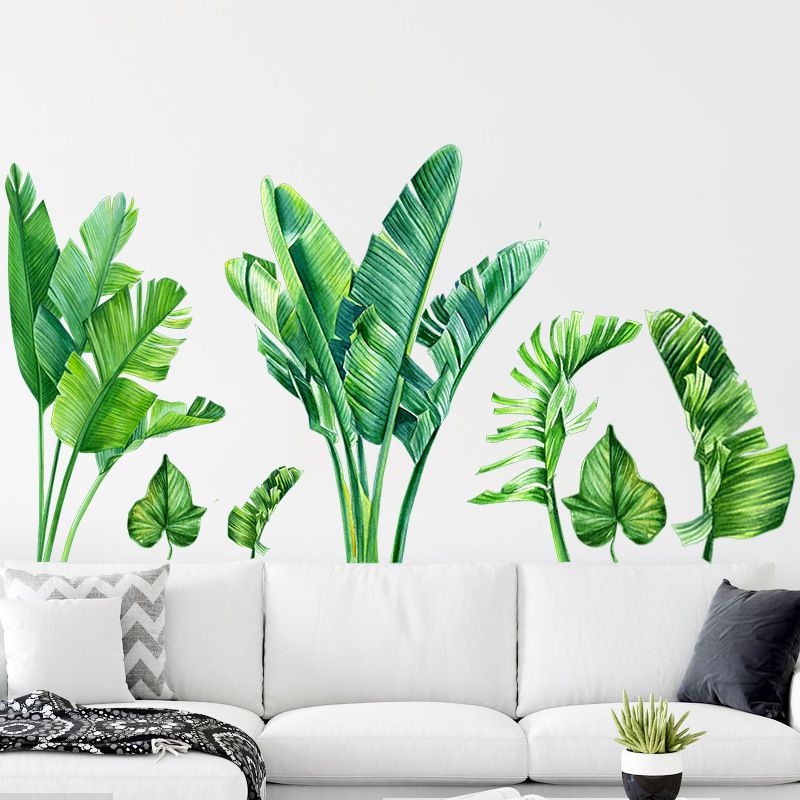 Tropical Green Plant Wall Stickers