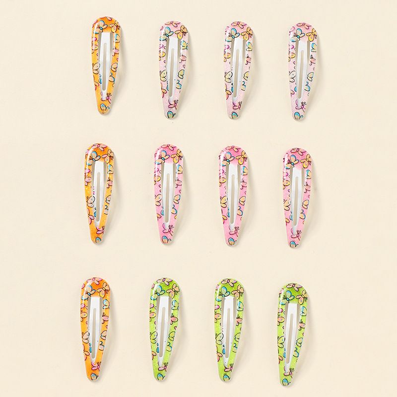 Candy Color Childlike Butterfly Hairpin Set