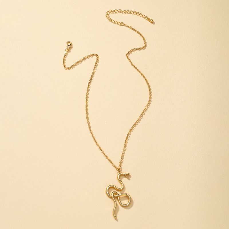Exaggerated Zodiac Snake Necklace
