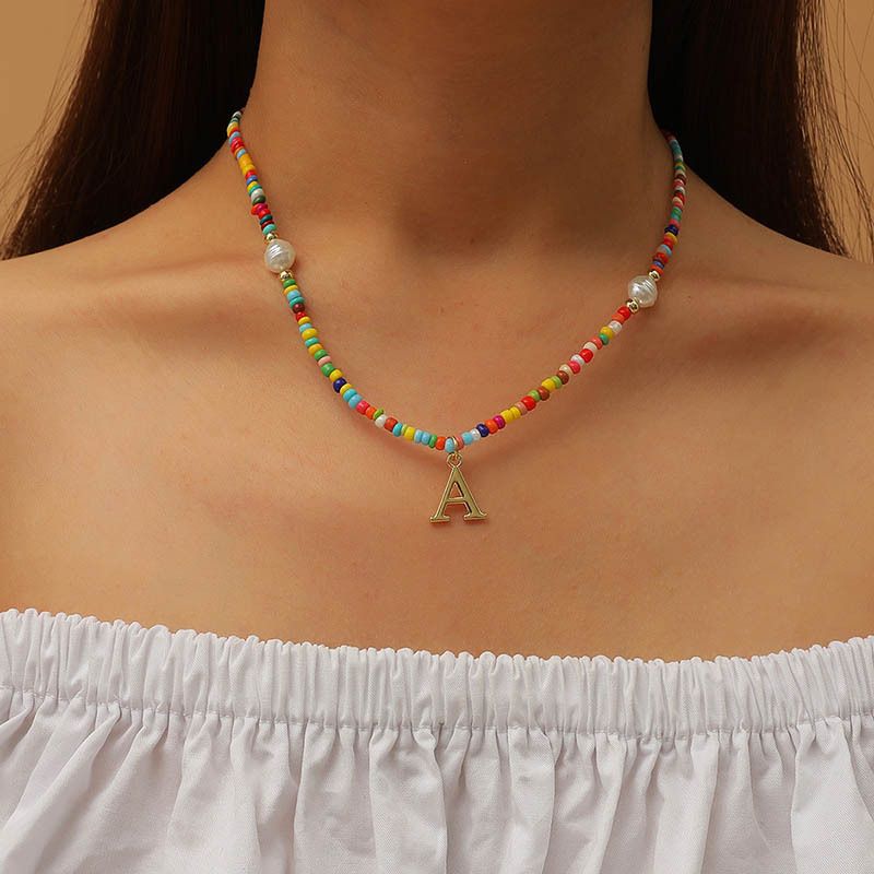 Collar De Cuentas De Colores Bohemios