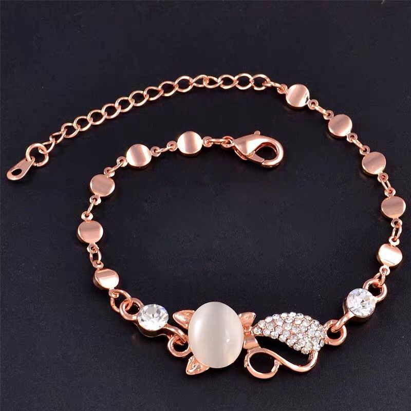 Korean Fashion Sweet Flash Diamond Cute  Bracelet