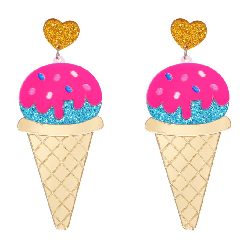 Cone Exaggerated Ice Cream Earrings