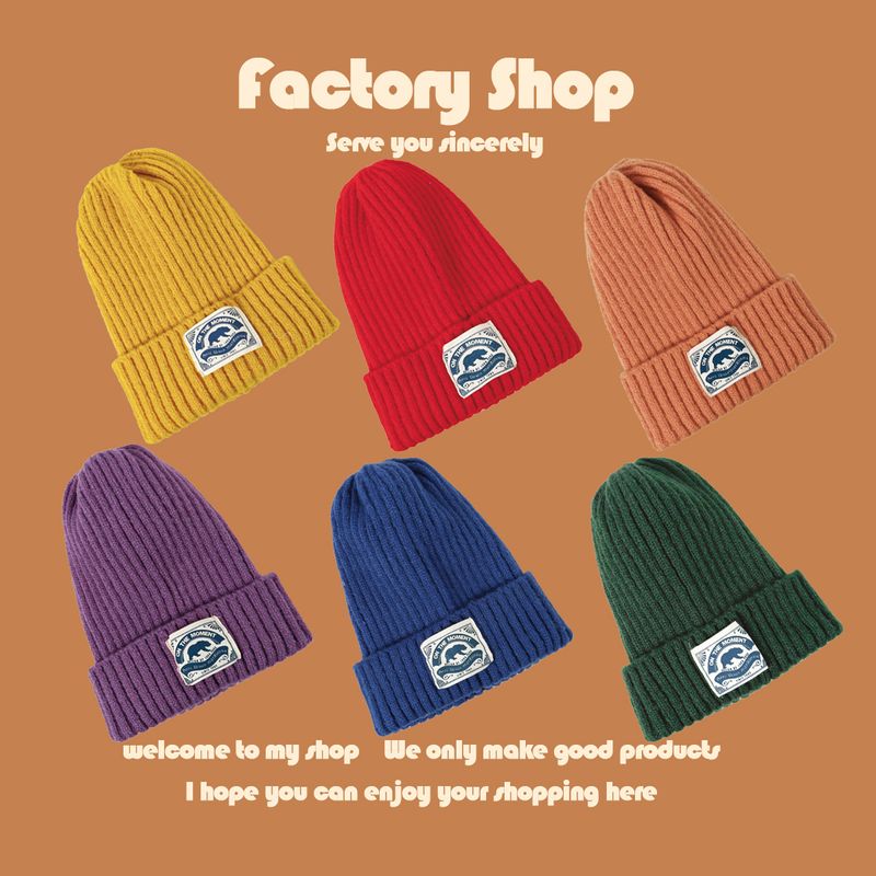 Korean Fashion Solid Color Knitted Hat