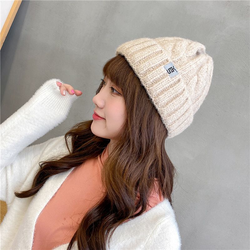 Korean Woolen Cotton All-match Warm Knitted Hat