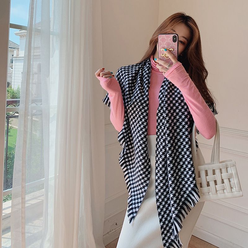 New Color Matching British Style Warmth Fashion Triangle Scarf