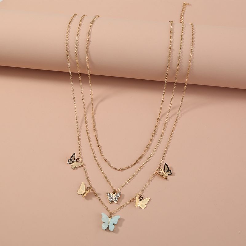 Hot Selling Multi-layer Butterfly Necklace