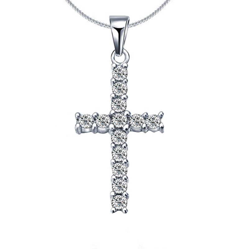 Hip Hop Cross Pendant Diamond Necklace