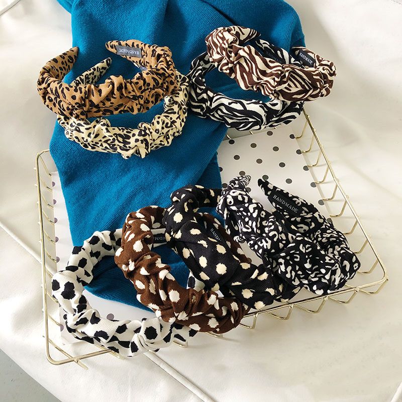 Leopard Print Fold Headband