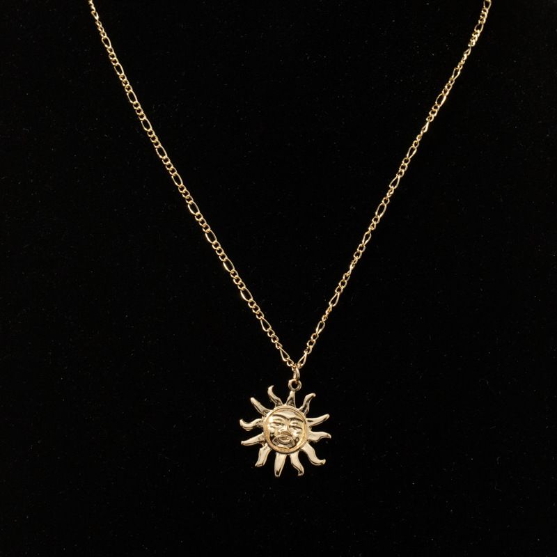 Sun Flower Metal Necklace