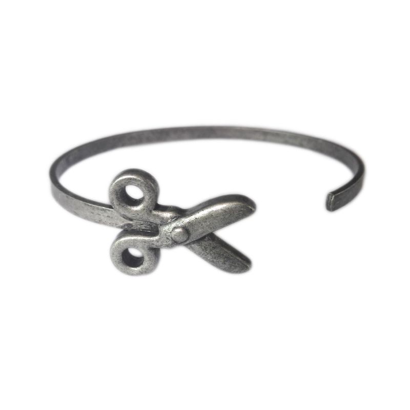 Simple Alloy Scissors Bracelet