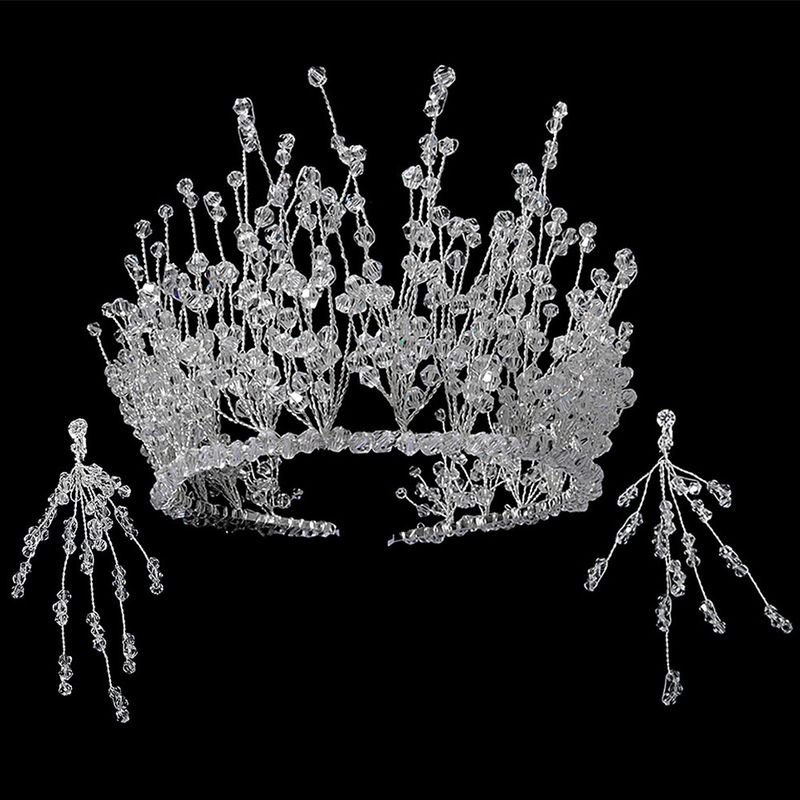 Handmade Crystal Wedding Headdress Bridal Crown