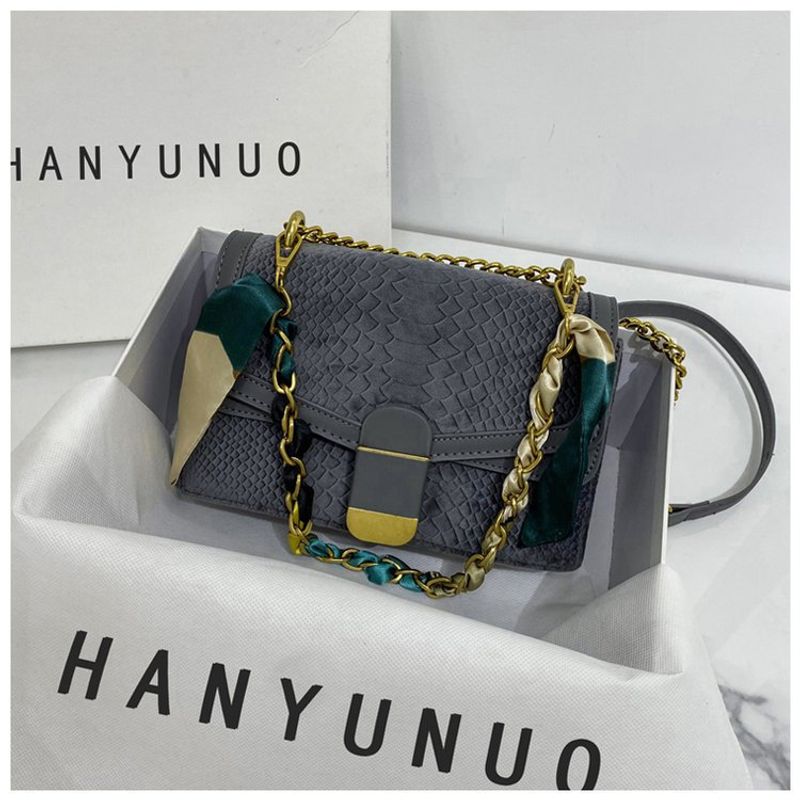 Crocodile Pattern Small Square Bag