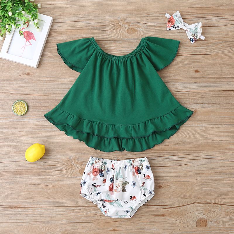 Printing Fashion Baby Clothes Two-piece Suit