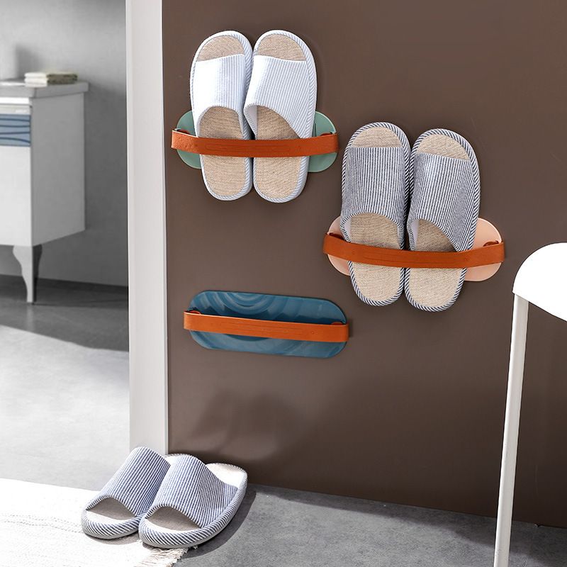 Bathroom Wall-mounted Paste Slippers Rack