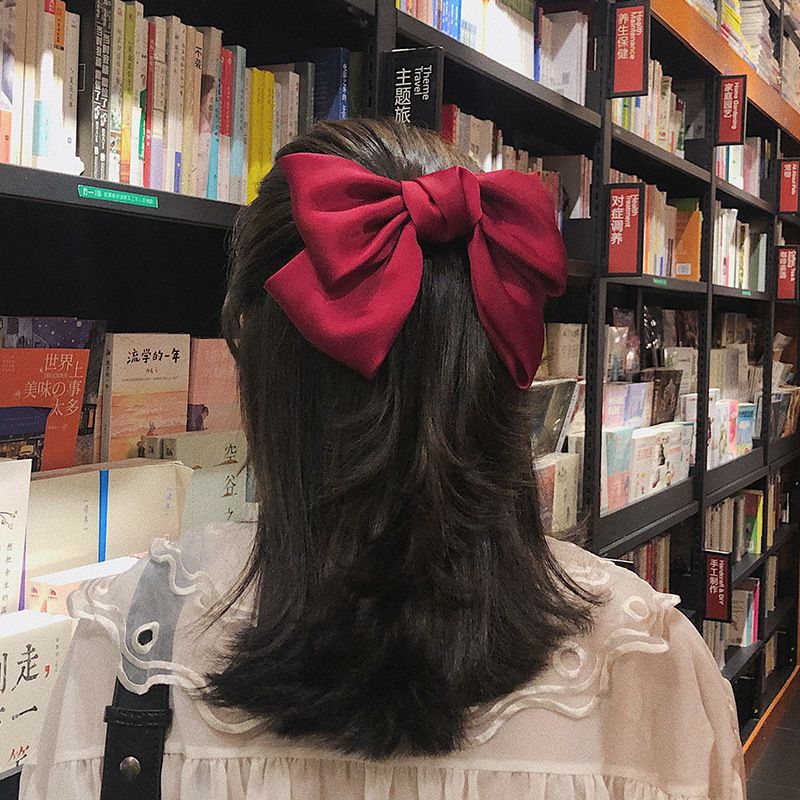 Cute Red Big Bow Hairpin