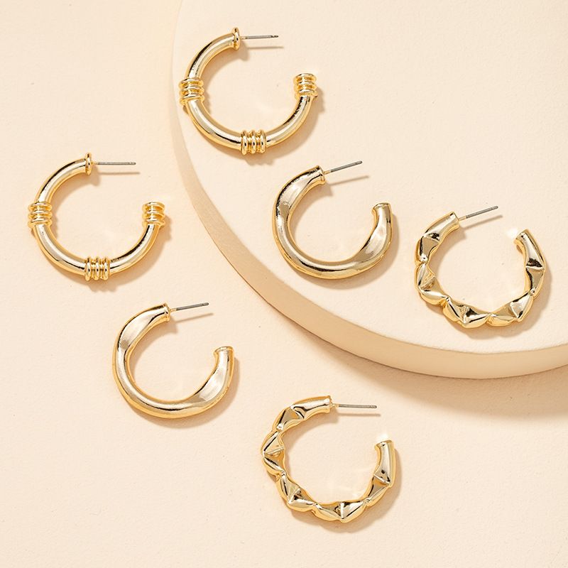 Fashion Metal Basic Earrings Set