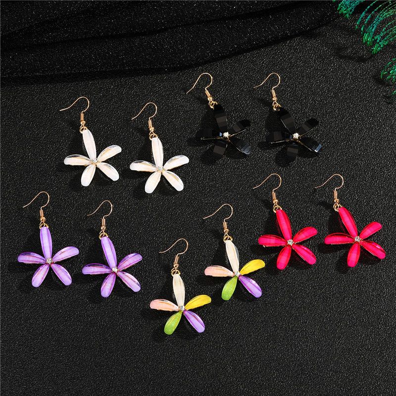 Boucles D&#39;oreilles Fleur Simples