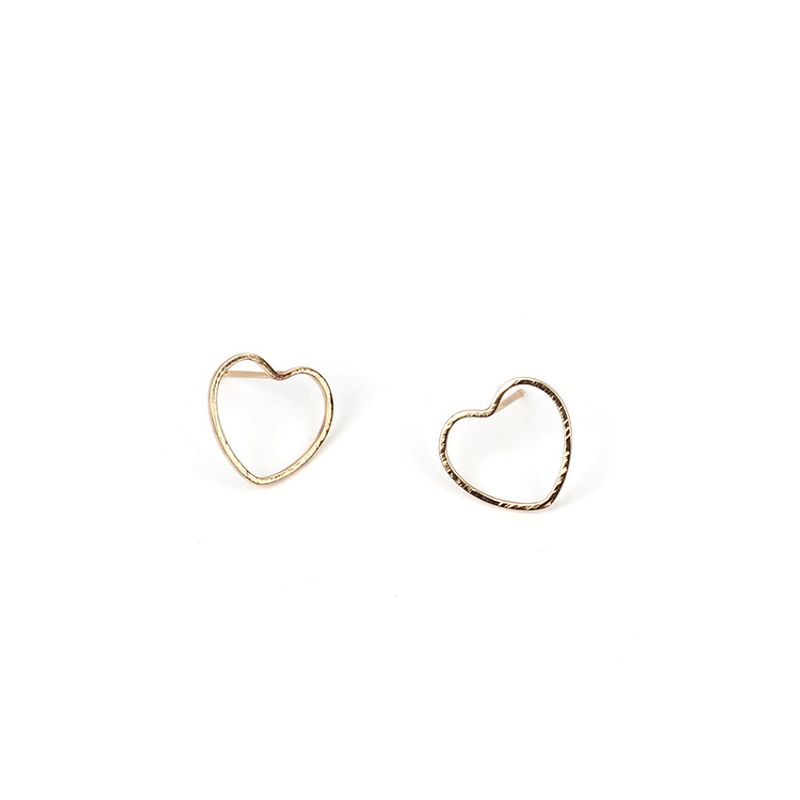 New Fashion Simple Geometric Heart-shaped Earrings