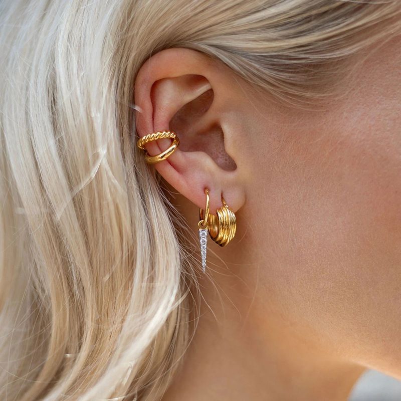 Alloy Arrow Earrings Ear Clip 3-piece Set