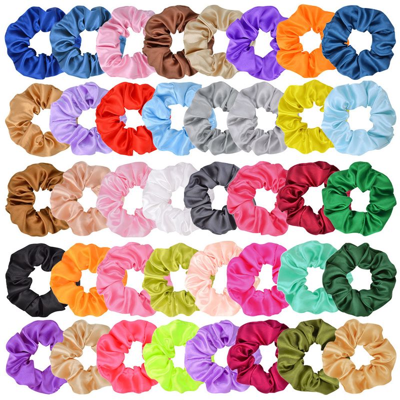 New Solid Color Large Intestine Hair Scrunchies Set