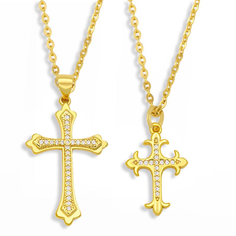 Hip Hop Stainless Steel Cross Necklace