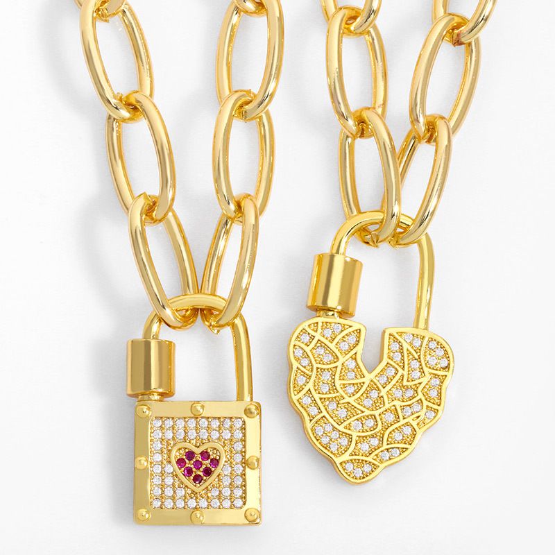 Fashion Lock Pendant Necklace