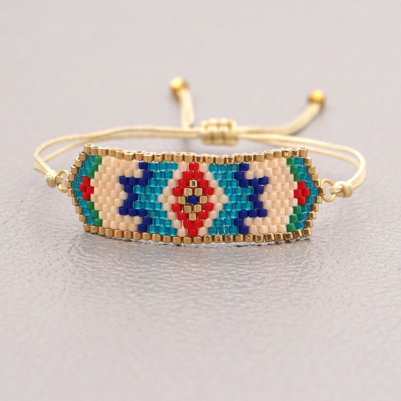 Bohemian Ethnic Style Wild Miyuki Rice Beads Hand-woven Beaded Bracelet