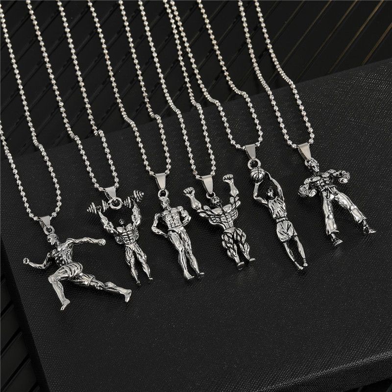 New Punk Muscle Male Necklace