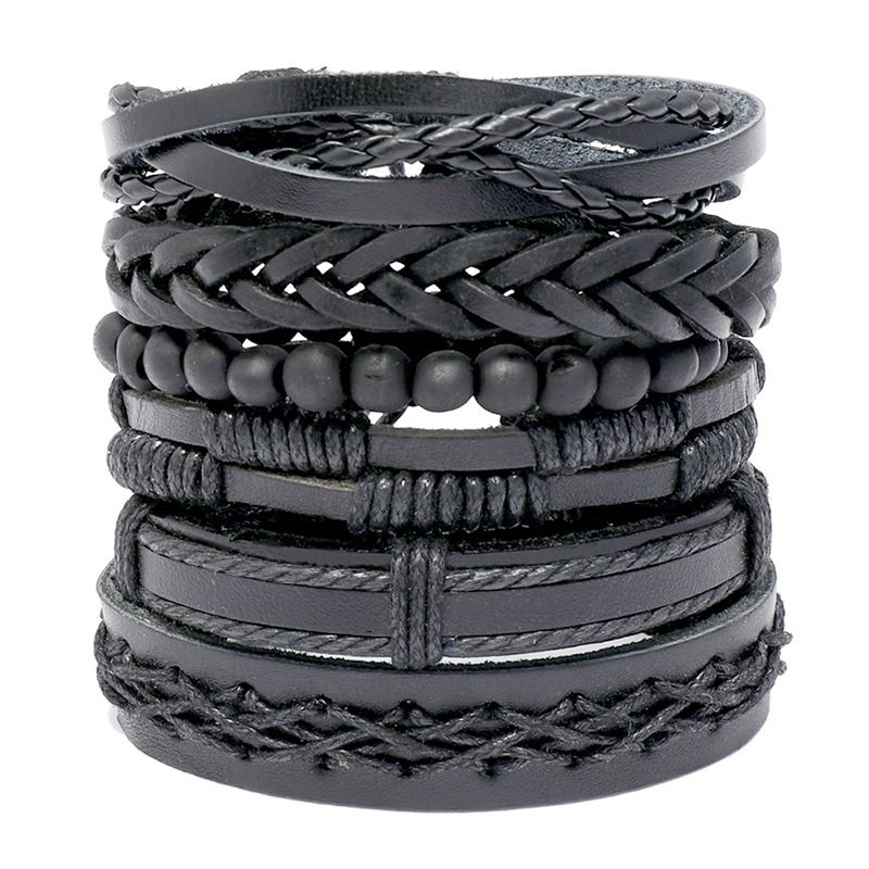 Vintage Hand-woven Leather  Leather Bracelet