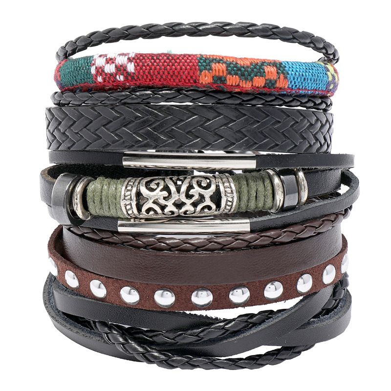New Hand-woven Ethnic Leather Bracelet