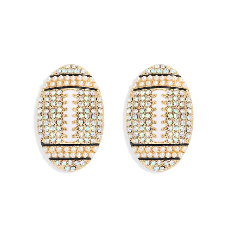 Retro Oval Pearl Earrings