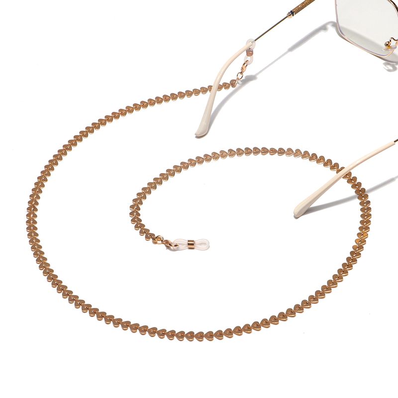 Fashion Simple Handmade Copper Heart Glasses Chain