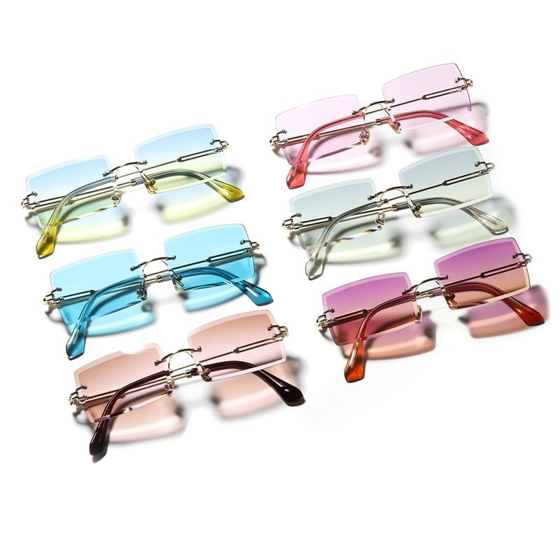 Retro Diamond Trim Transparent Glasses