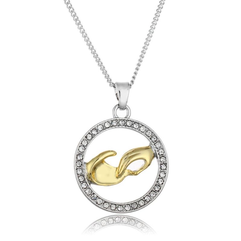 Simple Fashion Diamond Pendant Necklace
