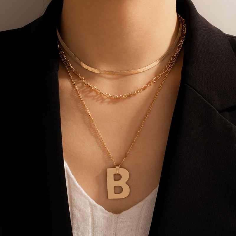 Letter B Simple Necklace