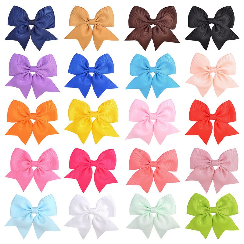 New  Children's 20 Color Diy Bow Hairpin