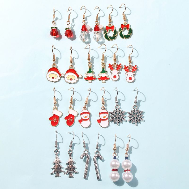 Simple Christmas Gloves Earring Set