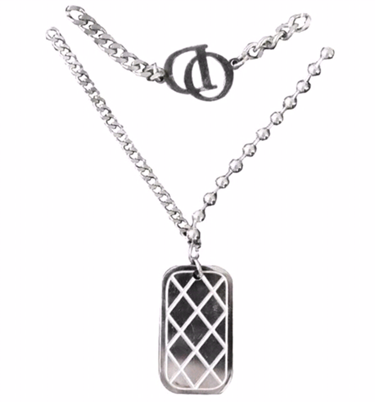 Fashion Concise Letter Shield Double-layer Long Necklace